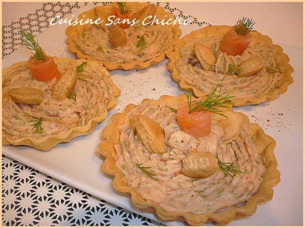 Tartelettes à la mousse de saumon fumé - Préparation etape 11