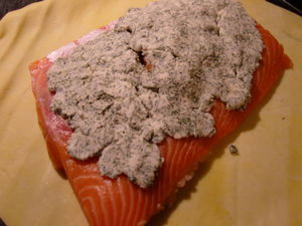 Feuilleté au saumon - Préparation etape 2