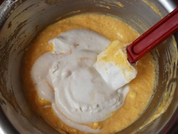 Mousse de mangue sur génoise cf Pierre Hermé - Préparation etape 6