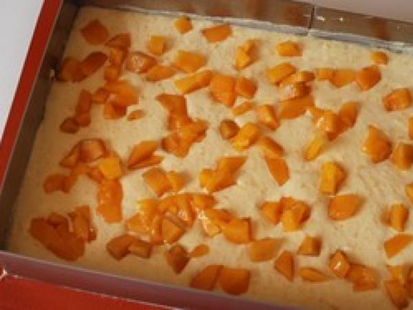 Mousse de mangue sur génoise cf Pierre Hermé - Préparation etape 7