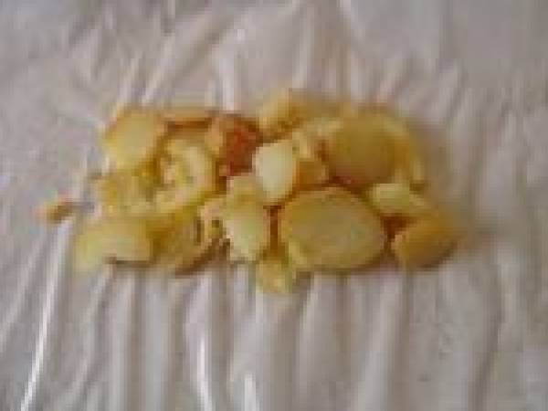 Duo de saumon et crevettes en papillote - Préparation etape 1