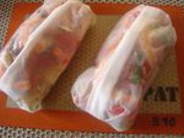 Duo de saumon et crevettes en papillote - Préparation etape 5