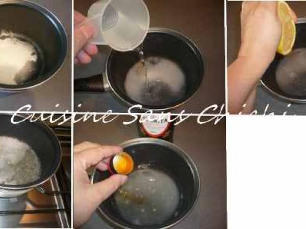 Gravity cake et sa ganache aux fraises tagada - Préparation etape 7