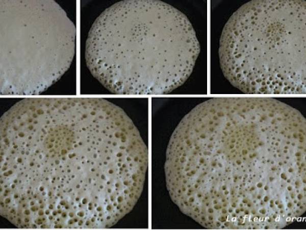 Barghrirs ou crêpes mille trous - Préparation etape 4