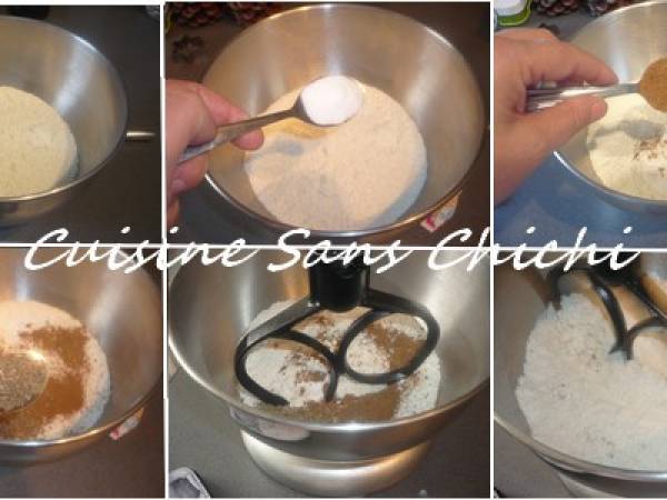 Sapin de Noël aux saveurs de pain d'épices - Préparation etape 2