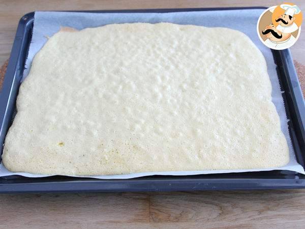 Bûche de Noël fourrée à la chantilly - Préparation etape 5