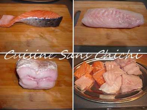 Marmite de la mer et sa sauce rouille - Préparation etape 7