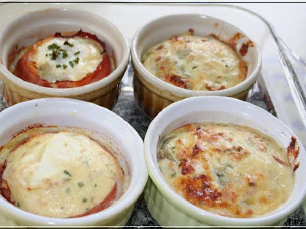 TIMBALE D'ARTICHAUTS ET JAMBON - Préparation etape 2