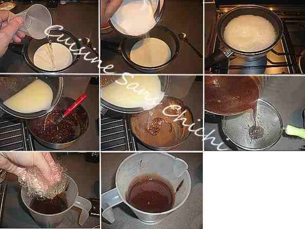 Boules individuelles de Noël, biscuit, mousse chocolat coeur de framboise - Préparation etape 18