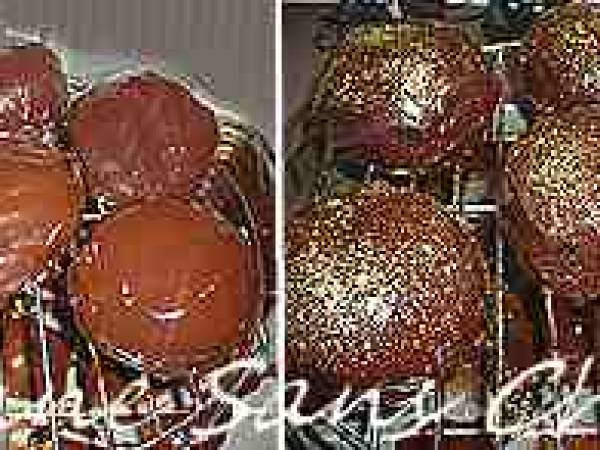 Boules individuelles de Noël, biscuit, mousse chocolat coeur de framboise - Préparation etape 19