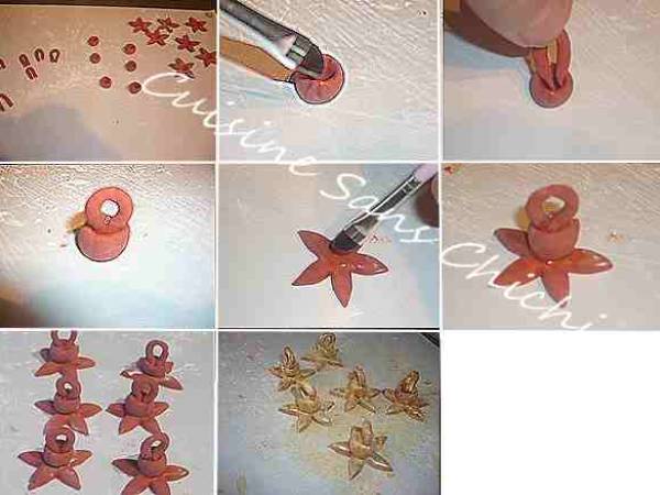 Boules individuelles de Noël, biscuit, mousse chocolat coeur de framboise - Préparation etape 20