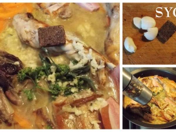 Lapin au Chèvre Frais et Lentilles du Berry, du Petit Bistro - Préparation etape 3