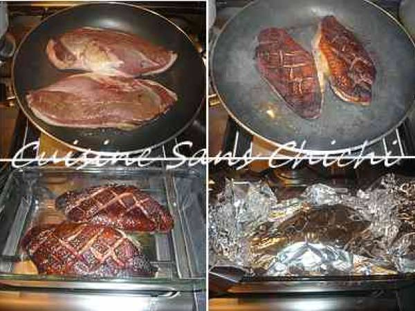 Magret de canard à la sauce au porto et aux cèpes - Préparation etape 3