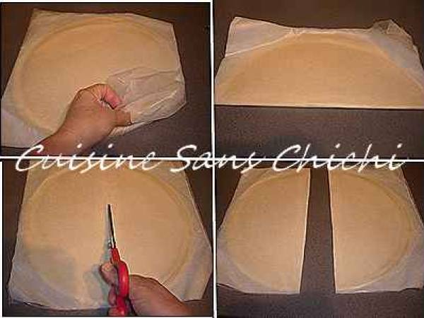 Cornets de feuilles de bricks fourrés au thon et chantilly - Préparation etape 2