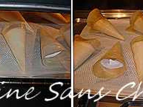 Cornets de feuilles de bricks fourrés au thon et chantilly - Préparation etape 5