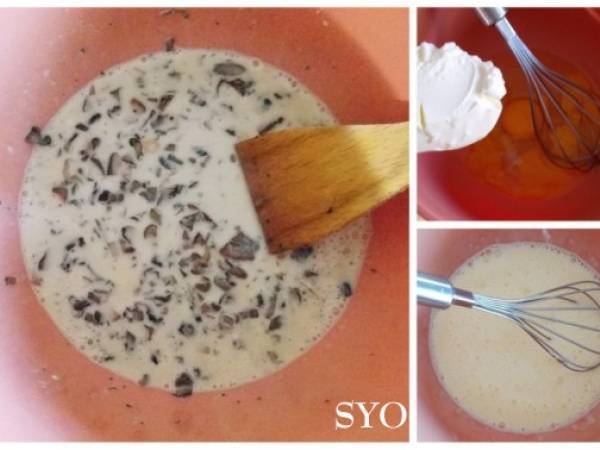 Authentiques Petits Flans aux Champignons pour Boudin Blanc Forestier - Préparation etape 3