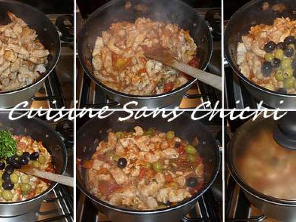 Sauté de dinde aux olives - Préparation etape 6