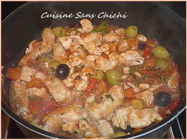 Sauté de dinde aux olives - Préparation etape 7