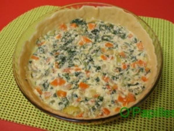 Tourte aux fanes de radis - Préparation etape 4