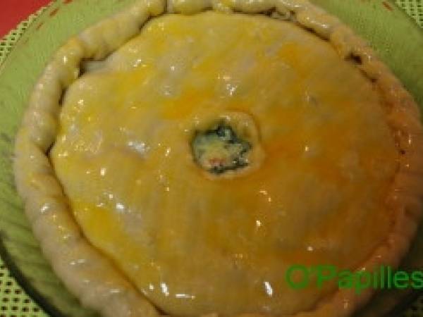 Tourte aux fanes de radis - Préparation etape 5