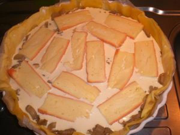 TARTE AUX ENDIVES ET MAROILLES - Préparation etape 5