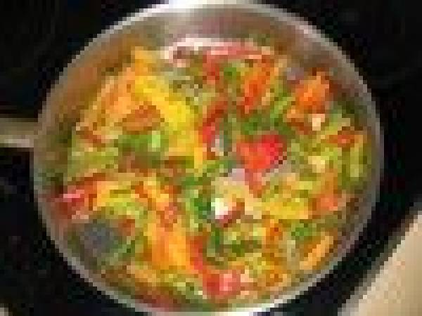 Verrine aux 3 poivrons - Préparation etape 1