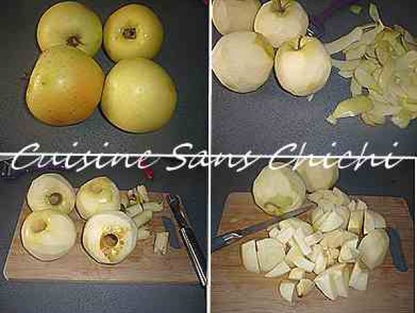 Gâteau Normand aux pommes - Préparation etape 3