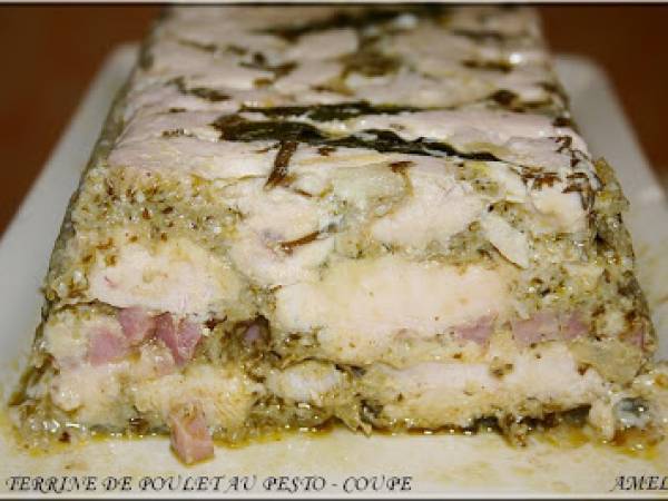 TERRINE DE POULET AU PESTO - Préparation etape 7