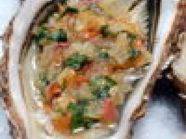 Huitres tomates & bacon gratinées au parmesan - Préparation etape 6