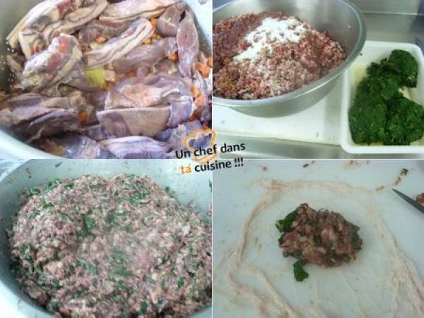 Caillettes de Sanglier au Beaulolais Nouveau - Préparation etape 4