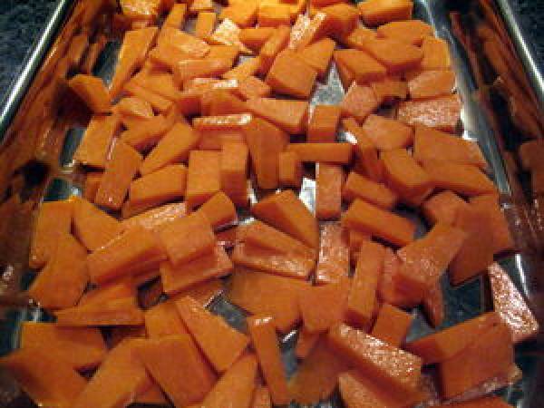 Risotto à la courge et aux épinards, piment nora - Préparation etape 1