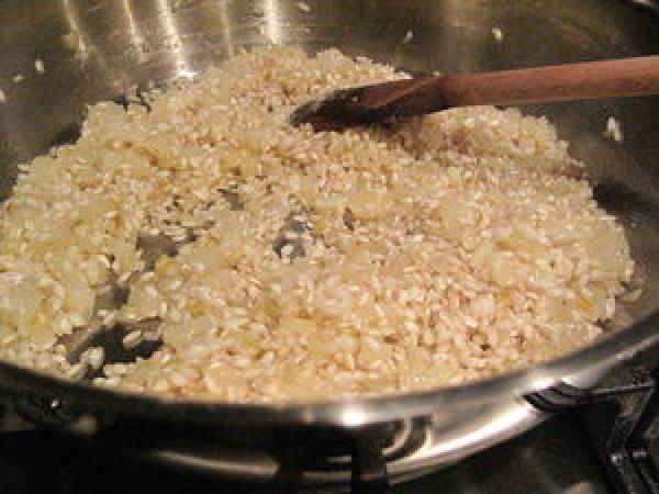 Risotto à la courge et aux épinards, piment nora - Préparation etape 6