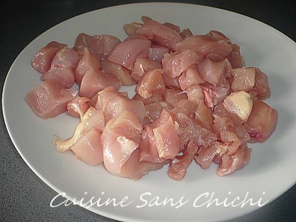 Blancs de poulet à l'orientale aux légumes - Préparation etape 4