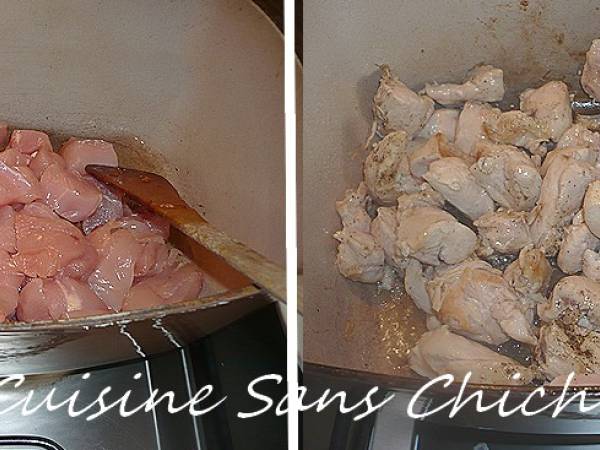 Blancs de poulet à l'orientale aux légumes - Préparation etape 5