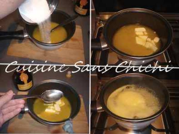 Nems chocolat, clémentines et sa sauce orange, Grand-Marnier. - Préparation etape 2