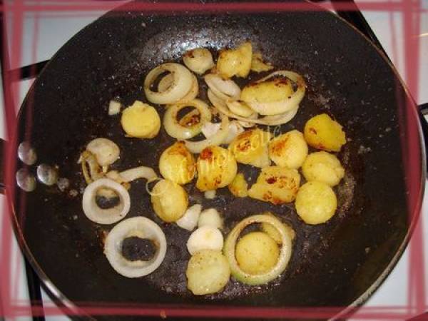 Petits boudins antillais aux deux pommes - Préparation etape 6