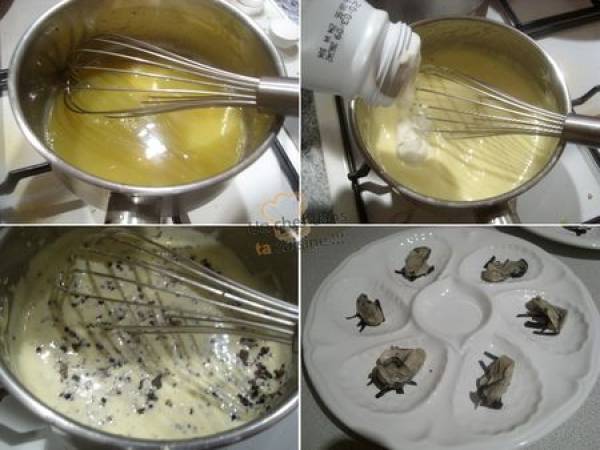 Huîtres Chaudes au Sabayon Truffé - Préparation etape 3
