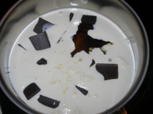 Caramels mous au chocolat - Préparation etape 1