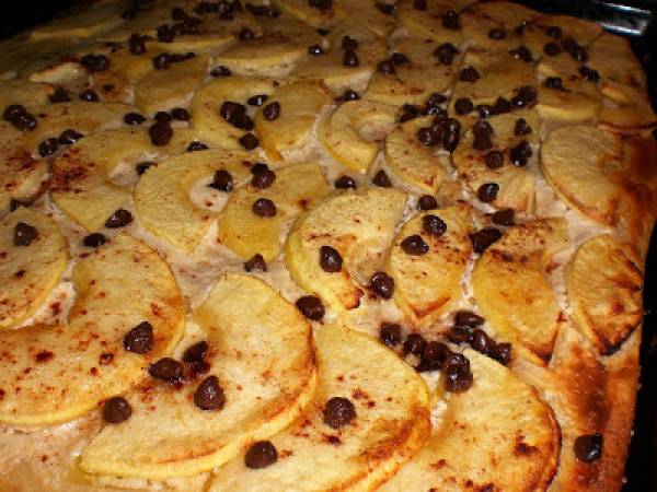 Flammekueche aux pommes - Préparation etape 4