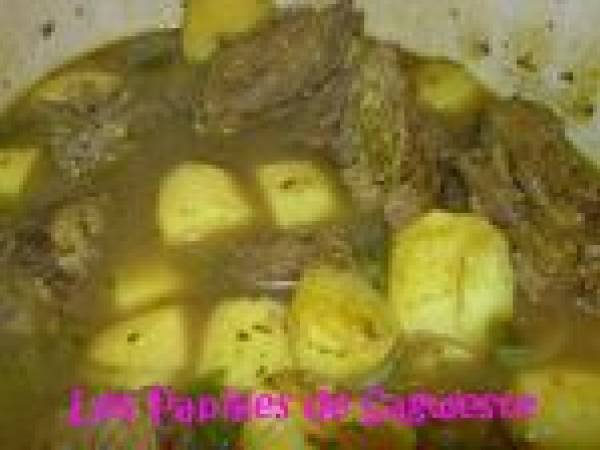 Recette de tajine boeuf poivron pommes de terre - Préparation etape 7