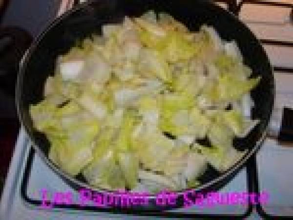 Recette de tarte à la fondue d'endives et cancoillotte - Préparation etape 3