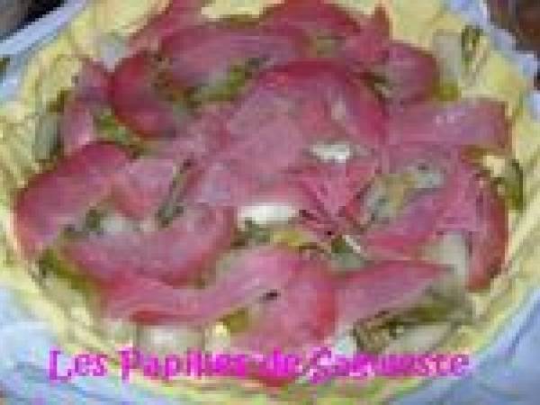 Recette de tarte à la fondue d'endives et cancoillotte - Préparation etape 5