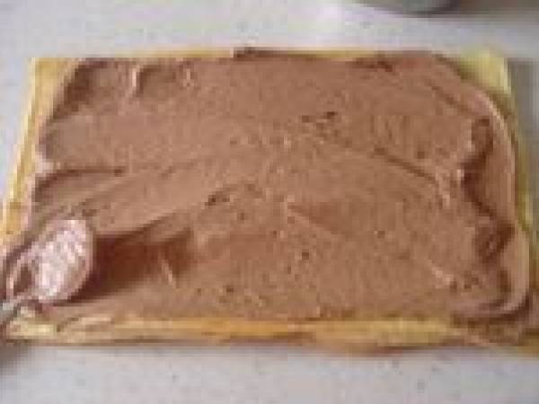 Bûche de Noël Chocolat - Préparation etape 7