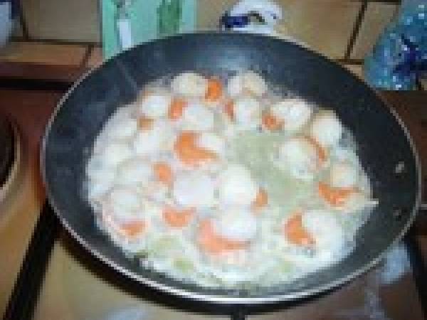 Assiette boursette/noix St Jacques/Foie Gras - Préparation etape 1