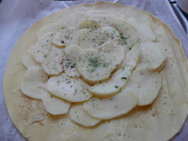 Tourte au confit de canard et aux deux pommes - Préparation etape 2