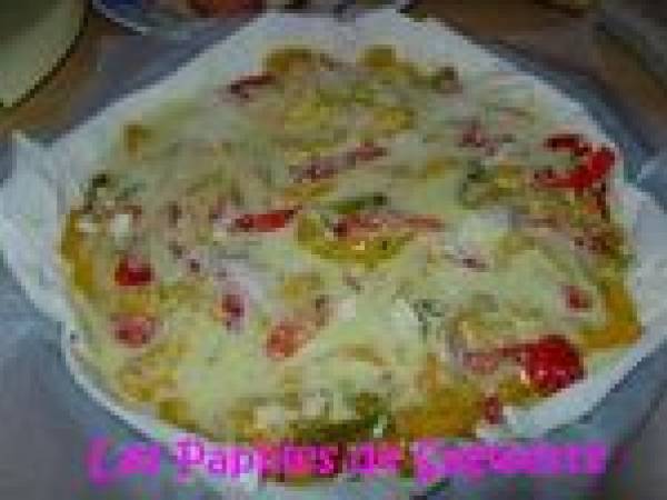 Recette de tarte aux poivrons légère - Préparation etape 6
