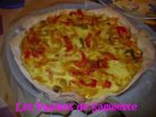 Recette de tarte aux poivrons légère - Préparation etape 7