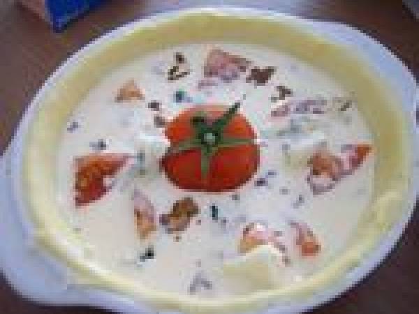 Quiche roquefort et tomates cerises - Préparation etape 3