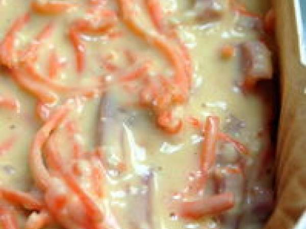 Cake carotte, jambon & parmesan - Préparation etape 5