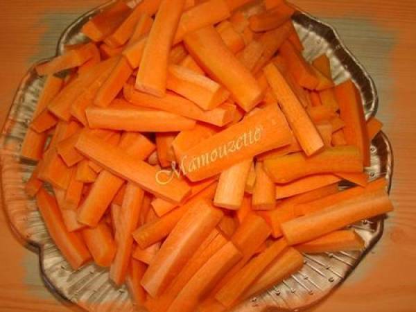 Carottes aux épices et au miel - Préparation etape 1